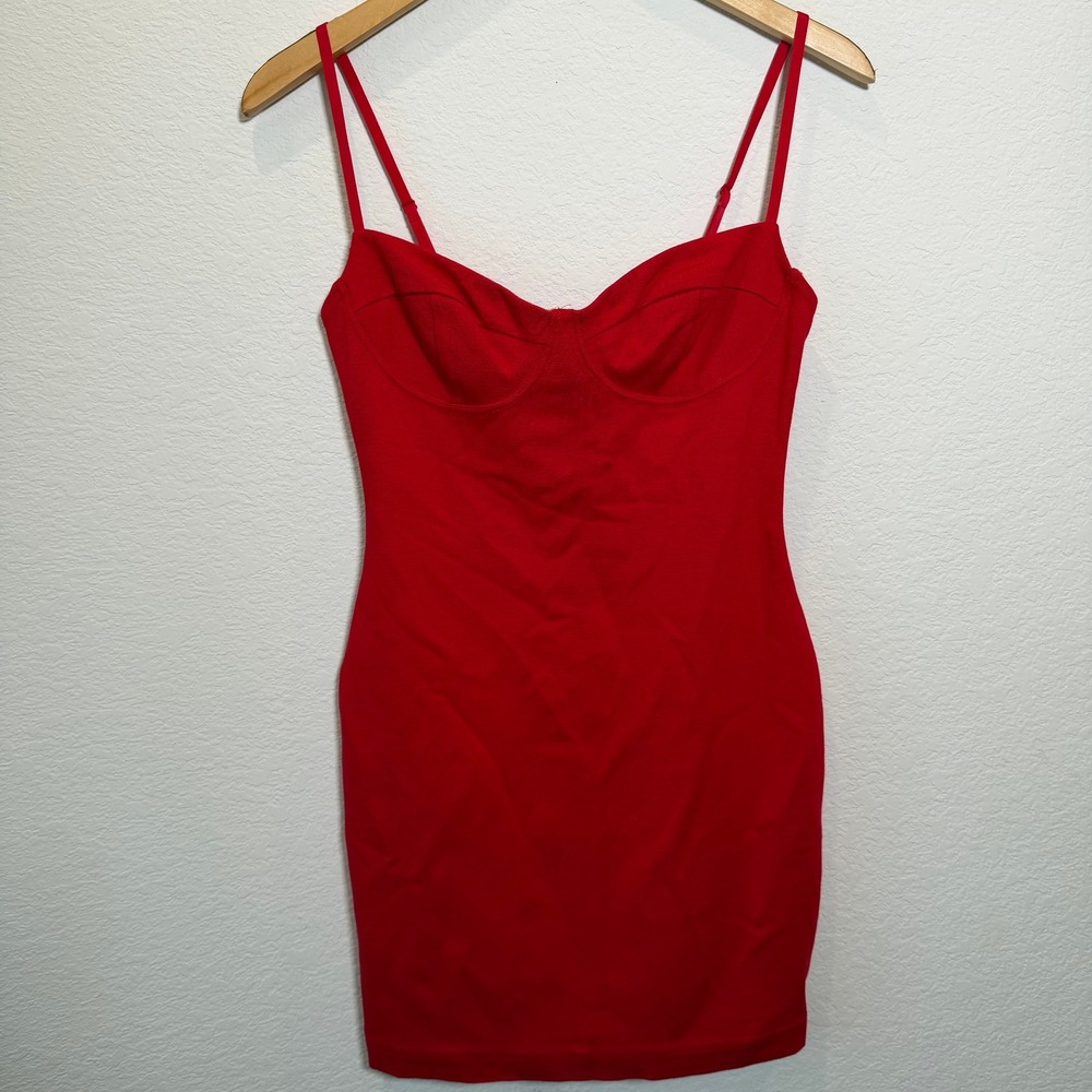 Ten by‎ Babaton Red Bustier Bodycon Mini Dress Size 6 Aritzia
